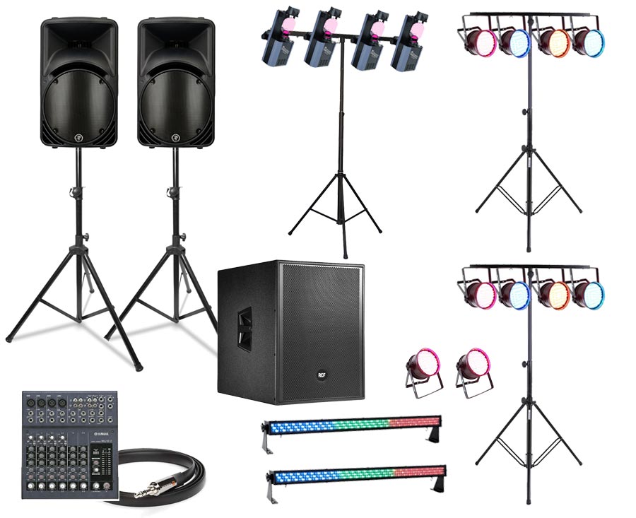Wedding deals on sound & lighting Audio Visual Equipment for Hire in